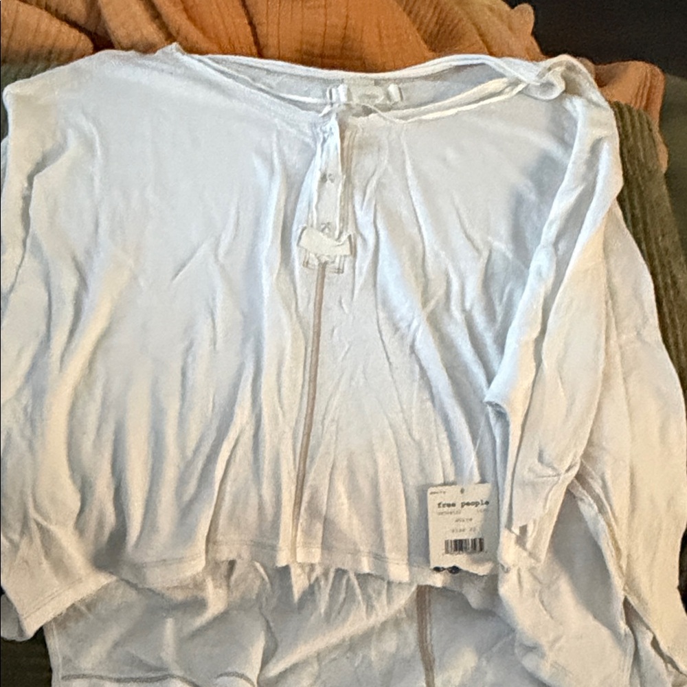 Free People Soft White Tee